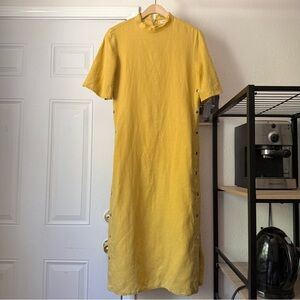 Yellow Midi Dress